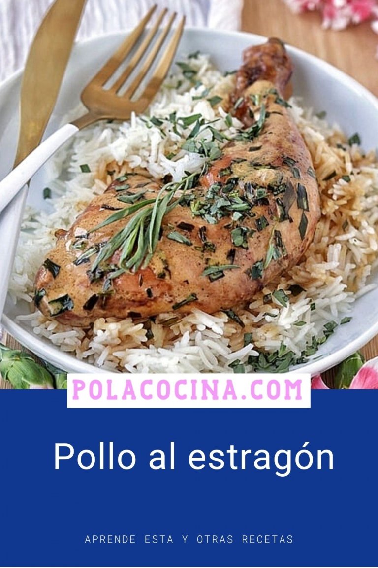 Pollo al estragón con crema receta de muslos y piernas