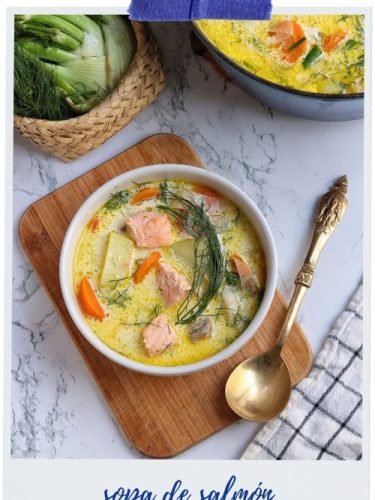 sopa finlandesa de salmón