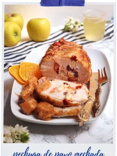 pechuga de pavo mechada