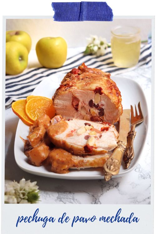 pechuga de pavo mechada