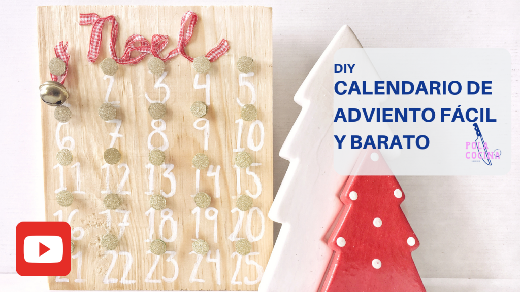 tutorial en video para hacer un calendario navideño