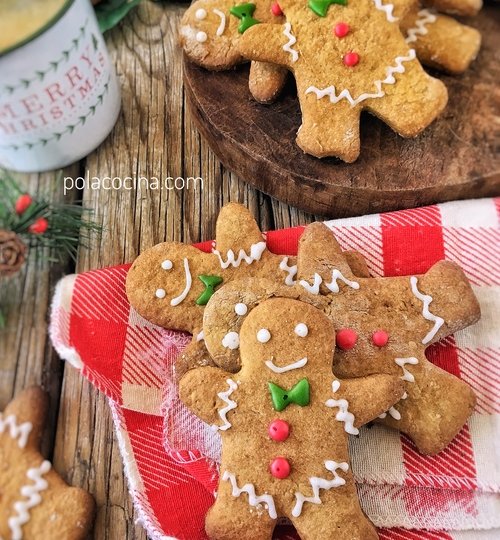 cómo hacer galletas de jengibre navideñas