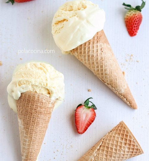 Cómo se hace el helado de crema en casa.