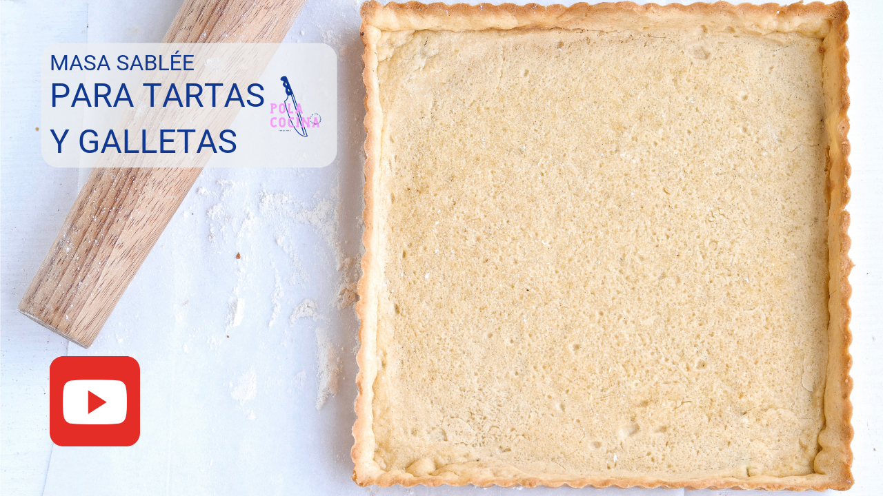 Masa sablé para galletas y tartas que no se deforma video