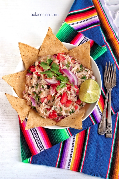 Ceviche vegano de jícama receta mexicana vegetariana