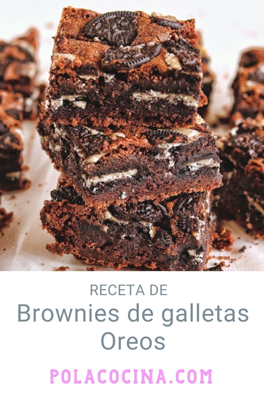 Brownies de Oreos receta de brownies de chocolate