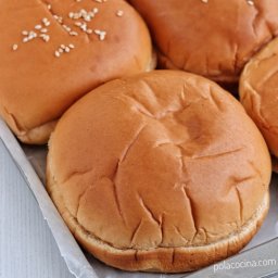 Cómo hacer pan para hamburguesa o bollos