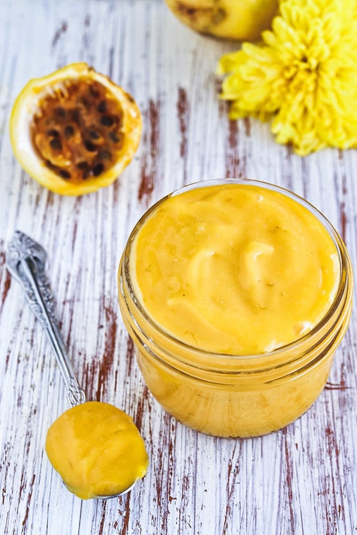 Lemon curd con maracuyá recetas con fruta de la pasión