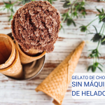 Gelato de chocolate fácil