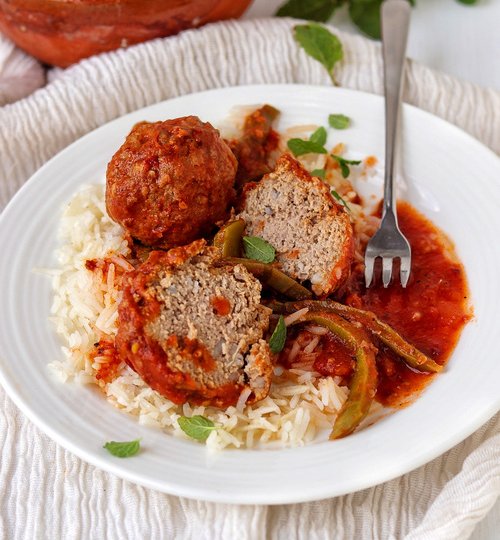 Albóndigas mexicanas con nopales