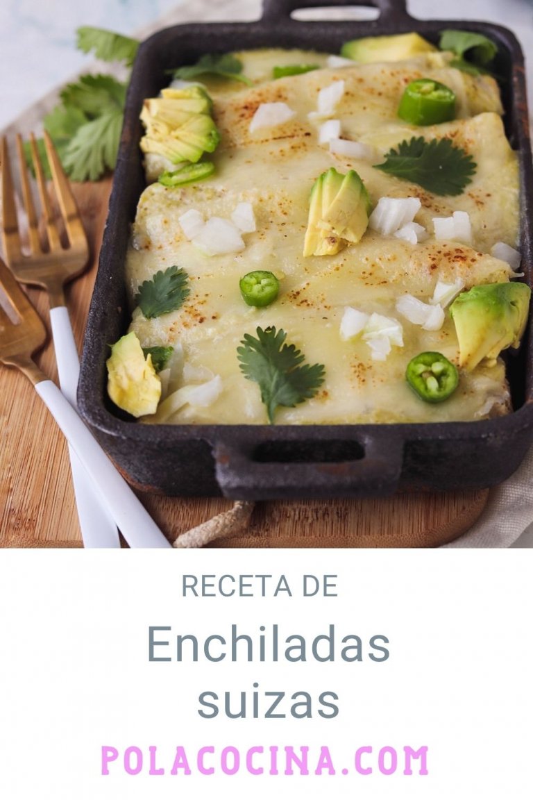 Enchiladas suizas verdes con queso receta e ingredientes