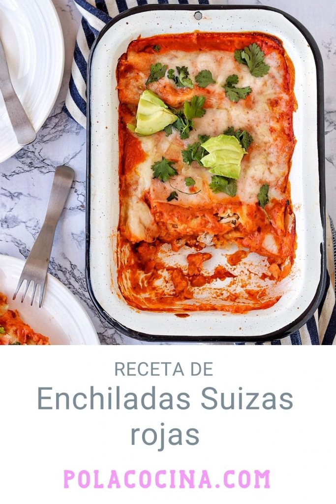 Enchiladas suizas rojas con queso receta e ingredientes