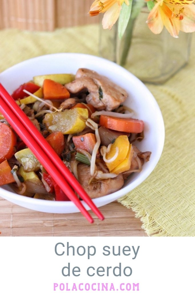 Chop suey de cerdo o chapsu o chapsui chino receta
