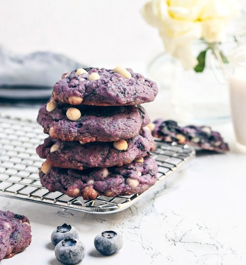 Cookies de blueberries con chocolate blanco